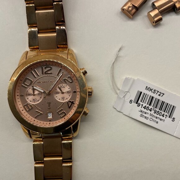 Men's Michael Kors Rose Gold Watch MK5727 - Picture 2 of 3